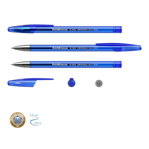 Picture of R-301 GEL INK PEN ORIGINAL 0.5MM BLUE